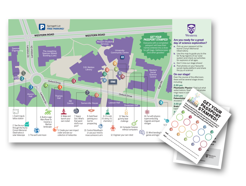 Science Rendezvous Map and Passport